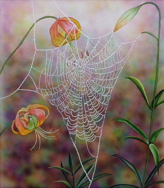 Cob Web with Lilies